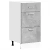 Image de vidaXL Meuble Bas Lyon Gris béton 40 x 46 x 81,5 cm Bois d'ingénierie