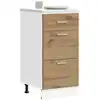 Image de vidaXL Meuble bas "Lyon" Chêne artisanal 40 x 46 x 81,5 cm Bois d'ingénierie