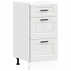 Image de vidaXL Armoire de Cuisine Porto Blanc Bois d'ingénierie