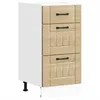 Image de vidaXL Armoire de Cuisine Lucca chêne Sonoma Bois ingénierie, Meuble d'évier, Meuble de Cuisine avec tiroir, Meuble de Cuisine à tiroir