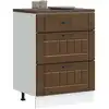 Image de vidaXL Armoire de cuisine Lucca chêne marron bois ingénierie