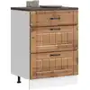 Image de vidaXL Armoire de cuisine Lucca vieux bois bois ingénierie