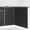 Image de vidaXL Meuble bas de cuisine « Porto » en bois d'ingénierie noir