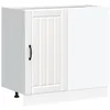 Image de vidaXL Meuble Bas de Cuisine Lucca Blanc Bois d'ingénierie