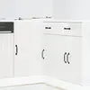 Image de vidaXL Meuble bas de cuisine « Lucca » Bois d'ingénierie blanc brillant