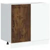 Image de vidaXL Meuble Bas de Cuisine Lucca chêne fumé Bois d'ingénierie, Meuble Bas de Cuisine, Meuble Bas à tiroir de Cuisine, Meuble Bas de Cuisine avec Porte