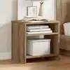 Image de vidaXL Tables de chevet 2 pcs chêne artisanal bois d'ingénierie