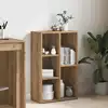 Image de vidaXL Bibliothèque chêne artisanal 50x25x80 cm bois d'ingénierie