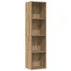 Image de vidaXL Bibliothèque/Meuble TV Vieux Bois 36x30x143cm Bois d'ingénierie, bibliothèque, étagère de Rangement, Armoire de Bureau, étagère à Livres