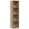 Image de vidaXL Bibliothèque/Meuble TV chêne Artisanal 36x30x143 cm, bibliothèque, étagère de Rangement, Armoire de Bureau, étagère à Livres
