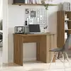 Image de vidaXL Bureau chêne artisanal 100x55x75 cm bois d'ingénierie