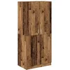 Image de vidaXL Garde-Robe Vieux Bois 80x52x180 cm Bois d'ingénierie, Placard, Rangement pour vêtements, Armoire en Tissu, Armoire de Rangement