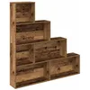 Image de vidaXL Bibliothèque Vieux Bois 157x24x160 cm Bois d'ingénierie, bibliothèque, Meuble à Livres, Armoire de Rangement, étagère à Livres