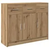 Image de Buffet chêne artisanal 91x28x75 cm bois d ingénierie
