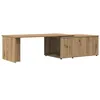 Image de vidaXL Table Basse chêne Artisanal 150x50x35 cm Bois d'ingénierie, Table d'appoint, Table de Salon, Table latérale, Bout de canapé, Table Centrale