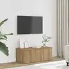 Image de vidaXL Meuble TV chêne artisanal 80x34x30 cm bois d'ingénierie