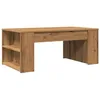 Image de vidaXL Table Basse chêne Artisanal 102x55x42 cm Bois d'ingénierie, Table d'appoint, Table de Salon, Table latérale, Bout de canapé, Table Centrale