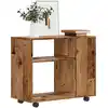 Image de vidaXL Table d'appoint vieux bois 70x35x55 cm bois d'ingénierie