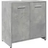 Image de Armoire lavabo de salle de bain gris béton 60x33x60 cm