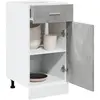 Image de vidaXL Armoire à tiroirs "Lyon" Gris béton 40 x 46 x 81,5 cm Bois d'ingénierie