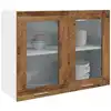 Image de vidaXL Vitrine suspendue "Lyon" Bois ancien 80 x 31 x 60 cm Bois d'ingénierie