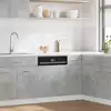 Image de vidaXL Panneau de lave-vaisselle "Lyon" Gris béton 45 x 3 x 67 cm