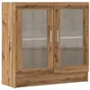 Image de vidaXL Bibliothèque chêne Artisanal 82,5x30,5x80 cm Bois d'ingénierie, bibliothèque, Armoire de Rangement, Support de Rangement, étagère