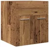 Image de Meuble lavabo de salle de bain vieux bois bois d ingénierie