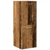 Image de vidaXL Armoire de Salle de Bain Suspendue Vieux Bois Bois d'ingénierie, Armoire, Armoire de Rangement, Armoire de Salle de Bain, Support