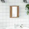 Image de vidaXL Armoire de salle de bain miroir LED chêne artisanal 40x12x45 cm