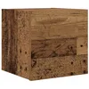 Image de vidaXL Meuble TV Mural Vieux Bois 30,5x30x30 cm, Meuble TV, Armoire multimédia, Meuble latéral, Meuble multimédia, Meuble HiFi, Buffet