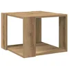 Image de vidaXL Table Basse chêne Artisanal 40x40x30 cm Bois d'ingénierie, Table d'appoint, Table de Salon, Table latérale, Bout de canapé, Table Centrale