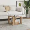 Image de vidaXL Table basse chêne artisanal 40x40x30 cm bois d'ingénierie