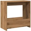 Image de vidaXL Table d'appoint chêne Artisanal 50x26x50 cm Bois d'ingénierie, Table d'extrémité, Table d'appoint de canapé, Table de Lampe, Table d'accent