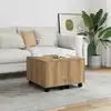 Image de vidaXL Table basse chêne artisanal 60x60x38 cm bois d'ingénierie