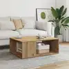 Image de vidaXL Table basse chêne artisanal 90x67x33 cm bois d'ingénierie