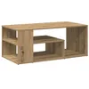 Image de vidaXL Table d'appoint chêne Artisanal 100x50x40 cm Bois d'ingénierie, Table d'appoint, Table de Salon, Table latérale, Bout de canapé, Table Centrale