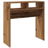 Image de vidaXL Table Console Vieux Bois 78x30x80 cm Bois d'ingénierie, Table de canapé, Table Console de Couloir, Support de Couloir, Table de Couloir