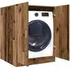 Image de vidaXL Meuble pour machine à laver vieux bois 70,5x71,5x91,5 cm
