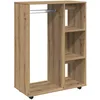 Image de vidaXL Garde-Robe chêne Artisanal 80x40x110 cm Bois d'ingénierie, Armoire de Rangement, Organisateur de Garde-Robe, Organisateur de Placard, Placard