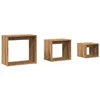 Image de vidaXL Tables gigognes 3 pcs chêne Artisanal Bois d'ingénierie, Table, Table de Bout, Table d'appoint, Tables, Tables de Bout, Tables d'appoint