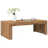 Image de vidaXL Table basse chêne artisanal 102x50x35 cm bois d'ingénierie