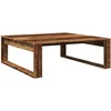 Image de Table basse vieux bois 100x100x35 cm bois d ingénierie