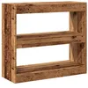 Image de vidaXL Bibliothèque/Séparateur de pièce Vieux Bois 80x30x72 cm, séparation de pièce, cloison de pièce, Armoire à Livres, bibliothèque, séparateur