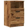Image de vidaXL Tables de Chevet 2 pcs Vieux Bois 40x36x65 cm Bois d'ingénierie, Armoire, Meubles de Chambre à Coucher, Support de téléphone, Armoire d'appoint