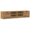 Image de vidaXL Meubles TV 2 pcs chêne Artisanal 80x35x36,5cm Bois d'ingénierie, Banc TV, Meuble télé, Meuble multimédia, Buffet TV, Meuble HiFi