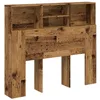 Image de vidaXL Armoire de tête de lit Vieux Bois 120x19x103,5 cm