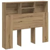 Image de vidaXL Armoire de tête de lit chêne Artisanal 120x19x103,5 cm