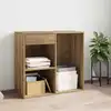 Image de vidaXL Armoire cosmétique chêne artisanal 80x40x75cm Bois d'ingénierie