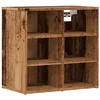 Image de vidaXL Armoire à Chaussures Vieux Bois 52x30x50 cm, Armoire de Rangement de Chaussures, Porte-Chaussures, Meuble à Chaussures, Support à Chaussures